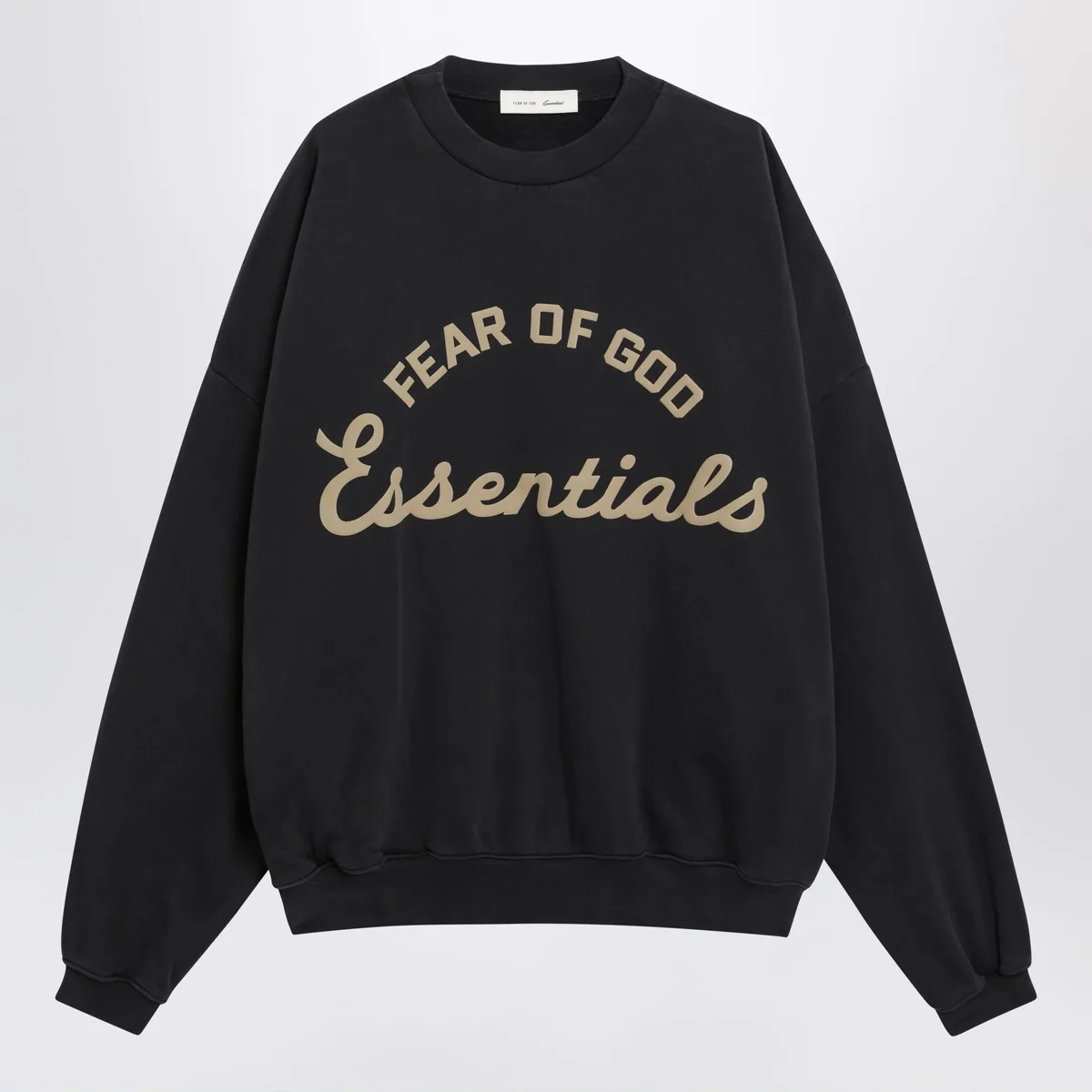 Fear Of God Essentials Training 90S Black Cotton Fleece Sweatsh