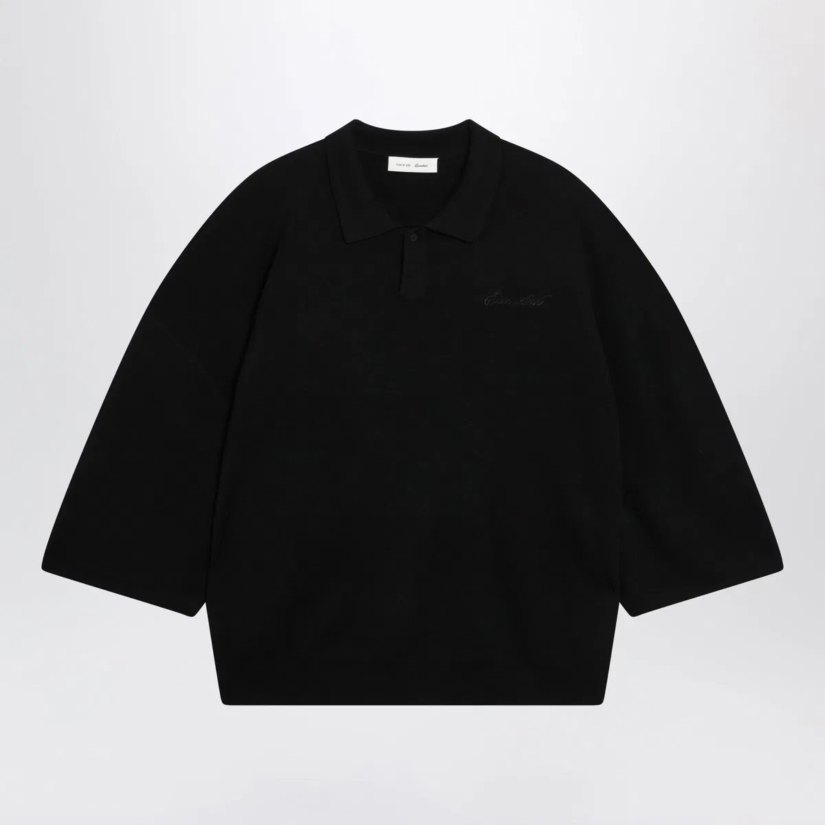 Fear Of God Essentials Signature 90Sstyle Knit 3/4Sleeve Polo I