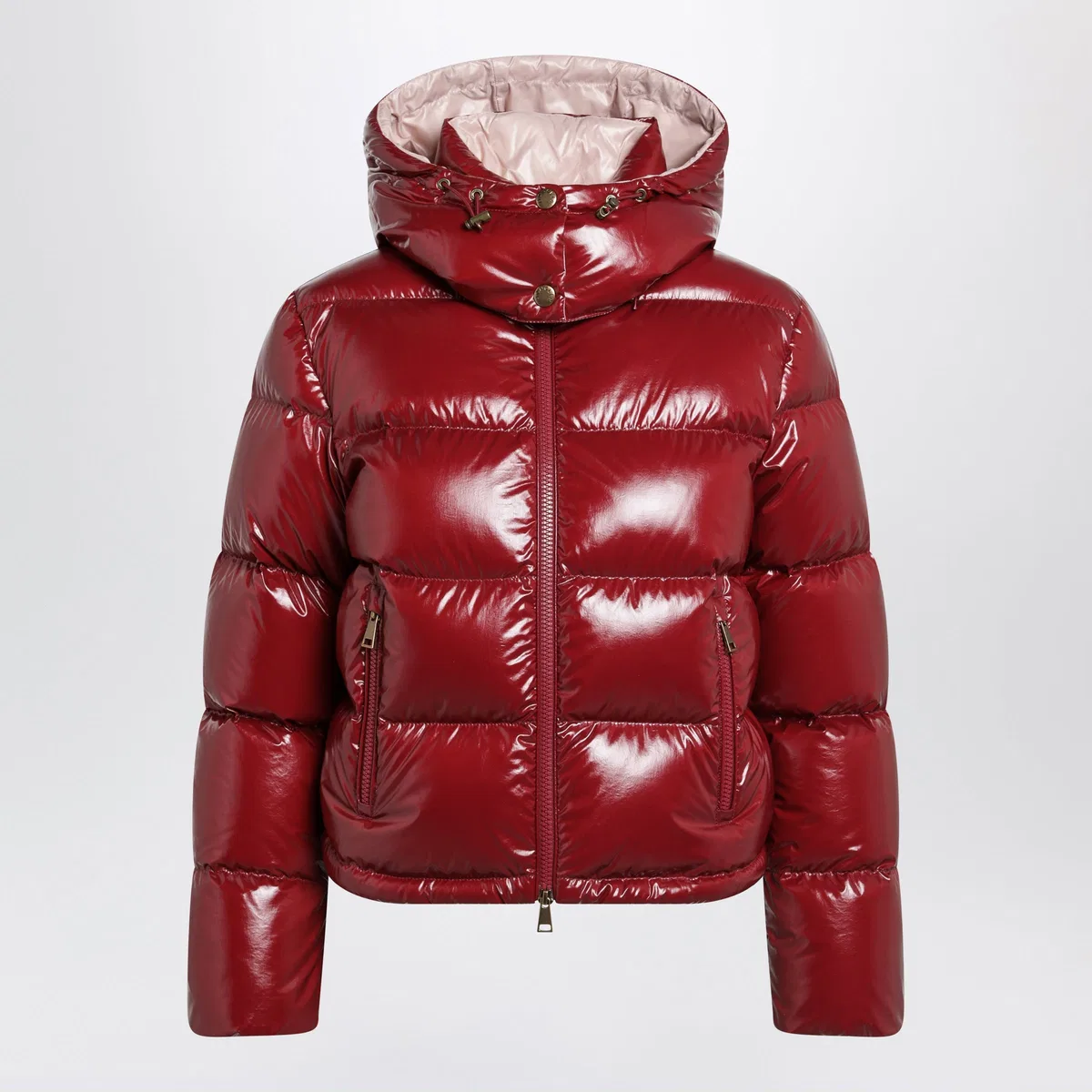 Moncler Niveole Cropped Down Jacket In Glossy Ny