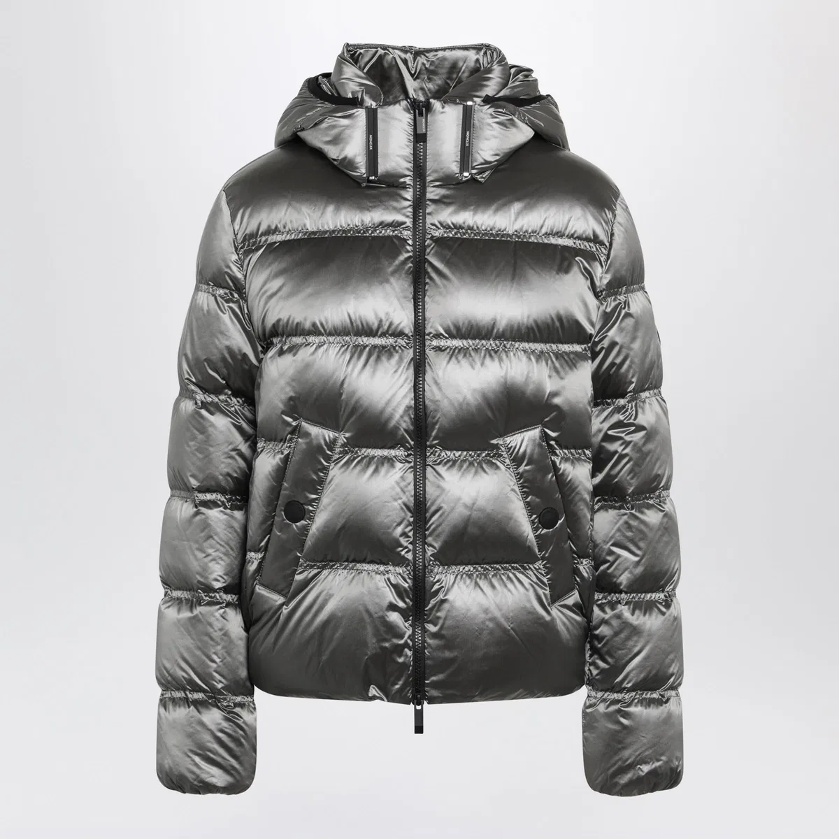 Moncler Silver Sensation Short Down Jacket