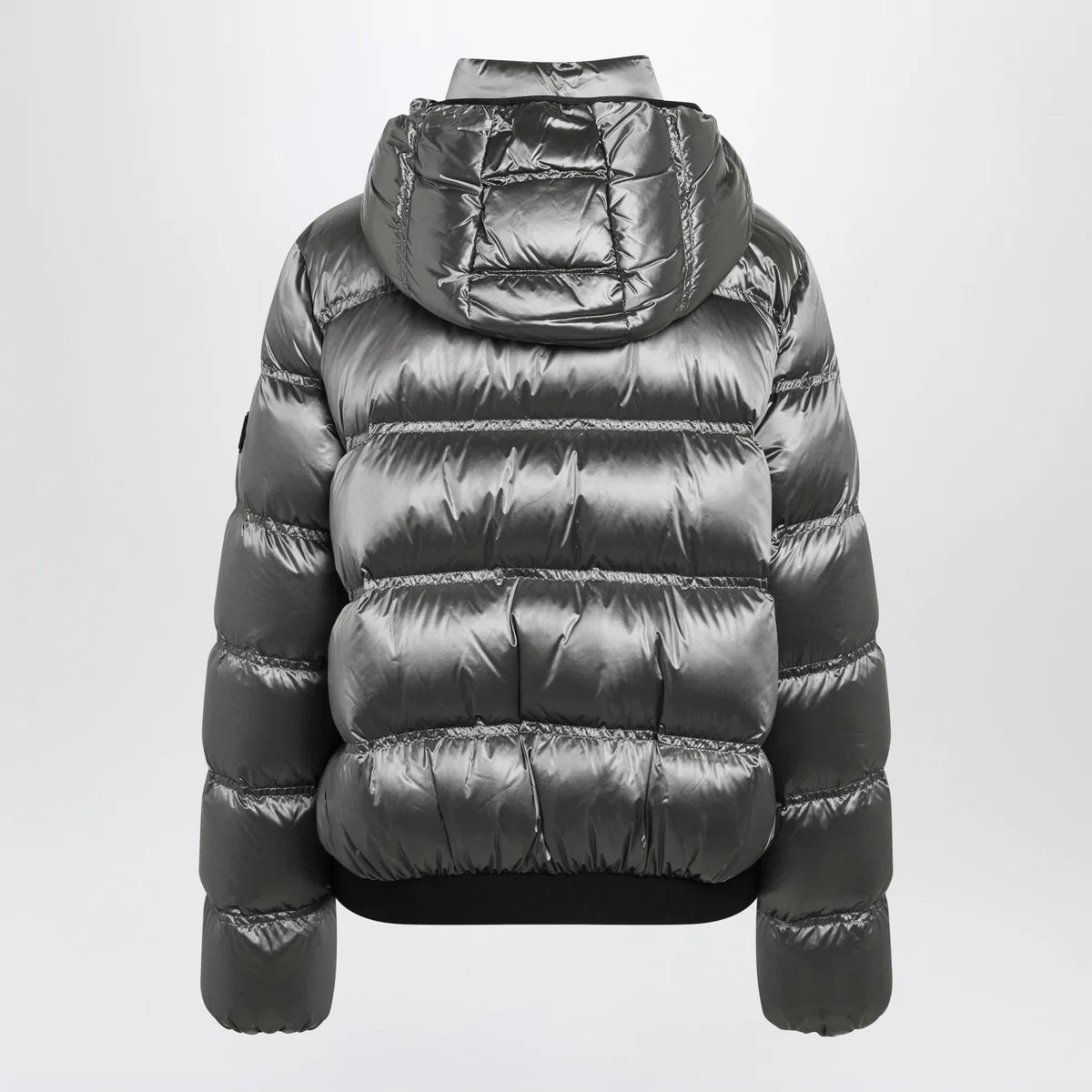 Moncler Silver Sensation Short Down Jacket