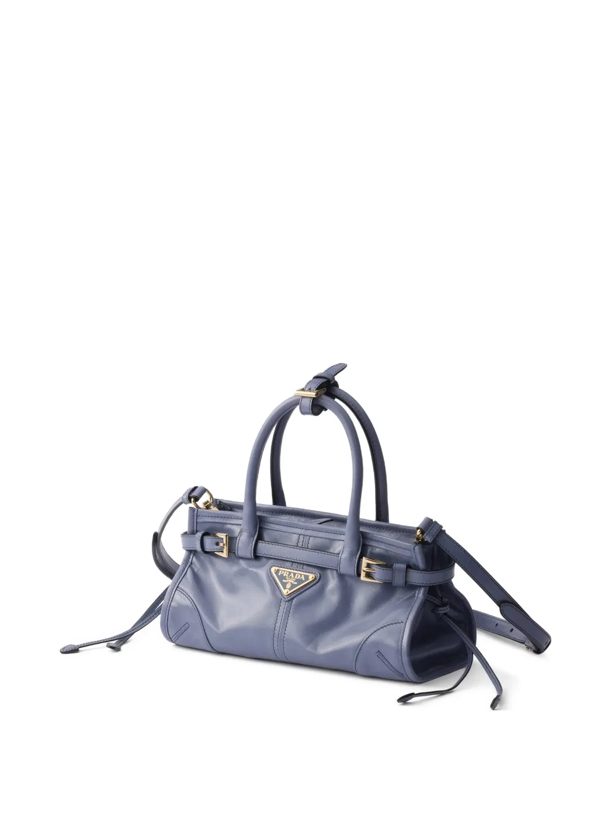 Prada Powder Blue Leather Mini Prada Bonnie Ha