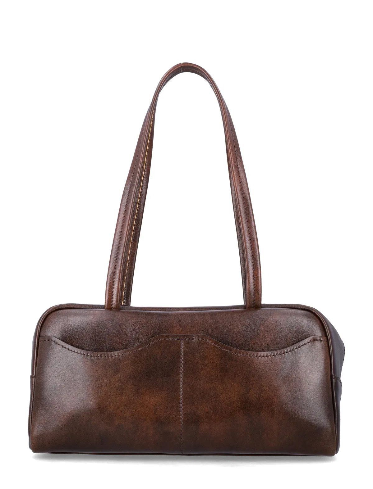 Prada Carry Large Antiqued Leather Top-Handle