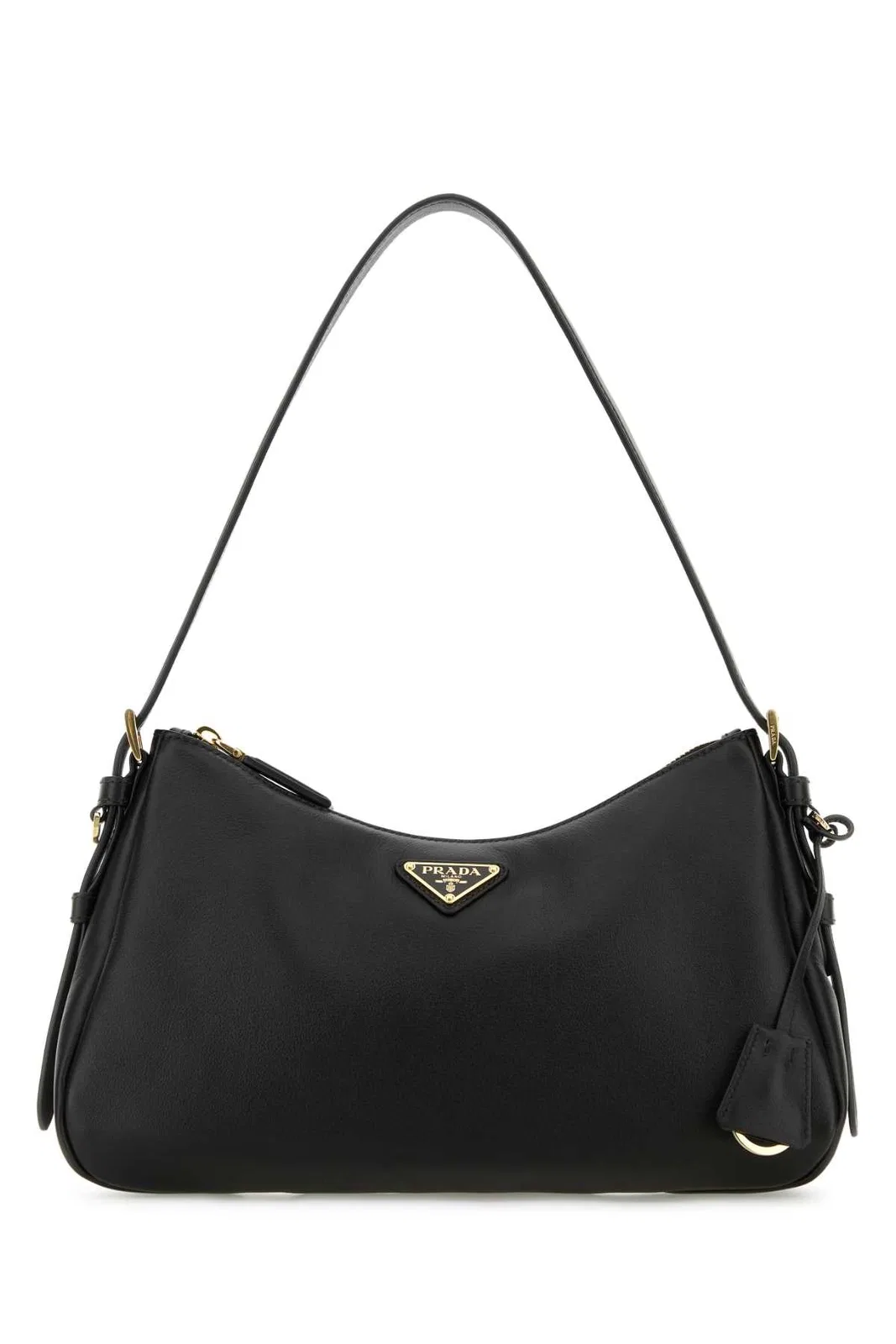 Prada Black Leather Medium Aimã©E Shoulder Bag