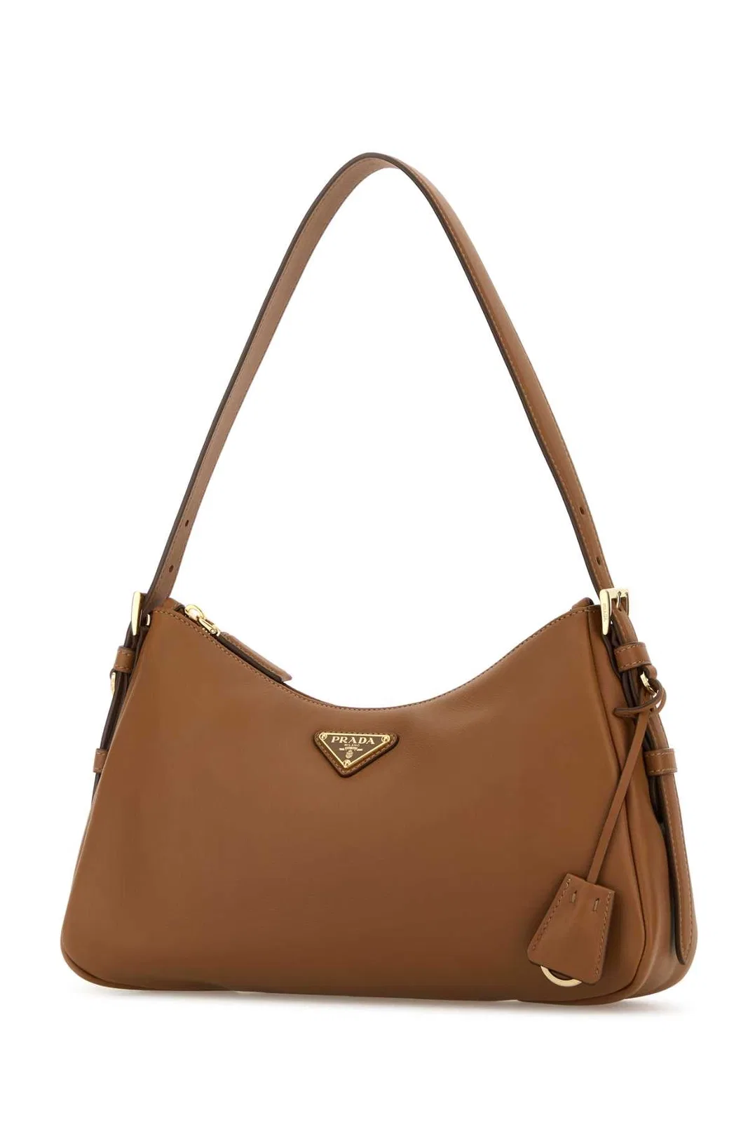Prada Camel Leather Medium Aimã©E Shoulder Bag