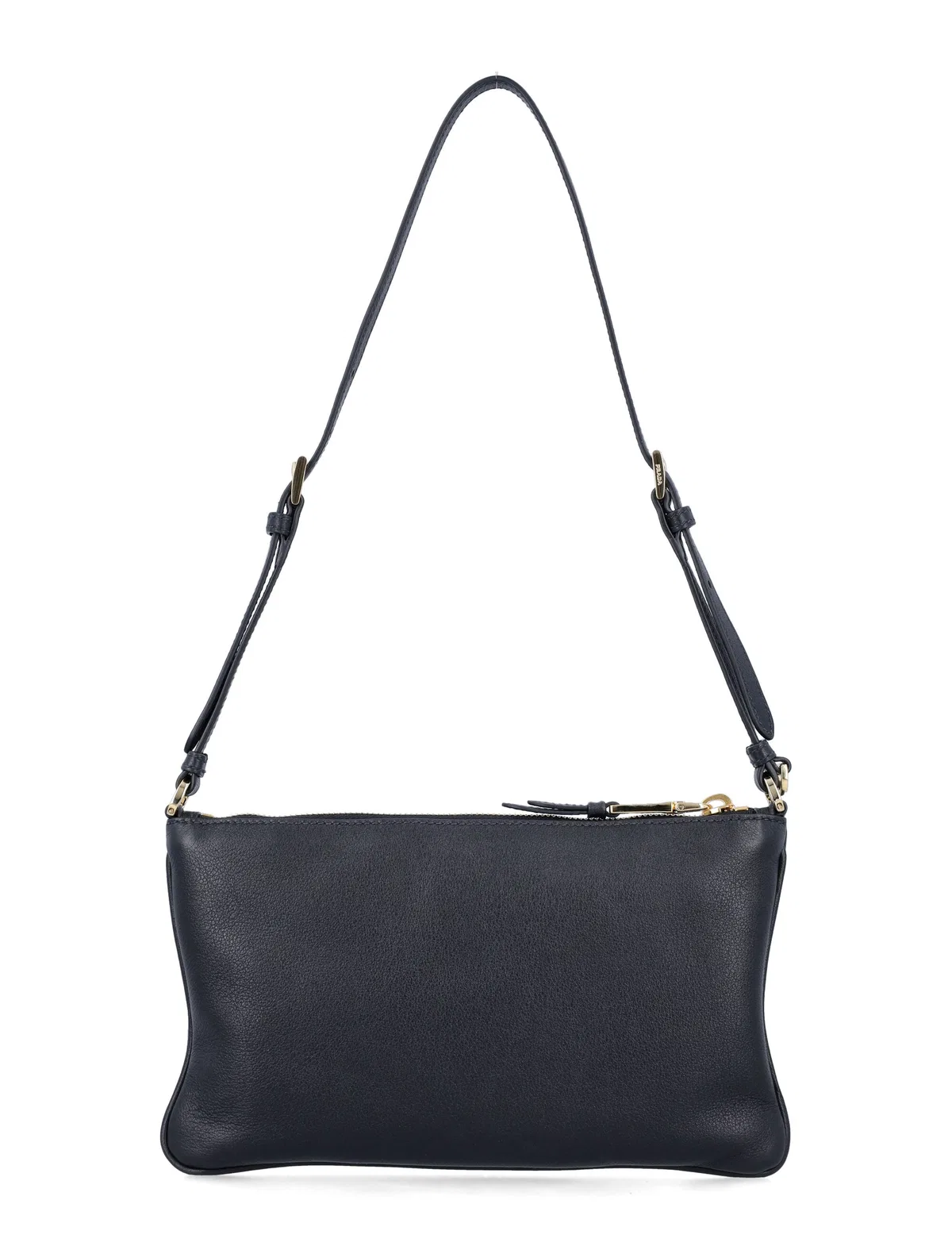 Prada Leather Pouch With Logo