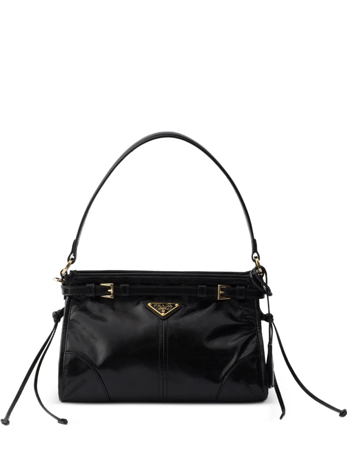 Prada Black Leather Prada Bonnie Shoulder Bag