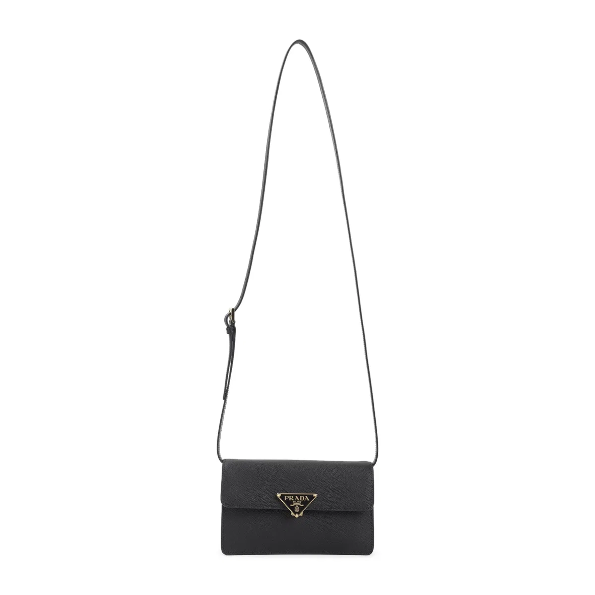 Prada Mini Bag With Triangle Logo In Saffiano 