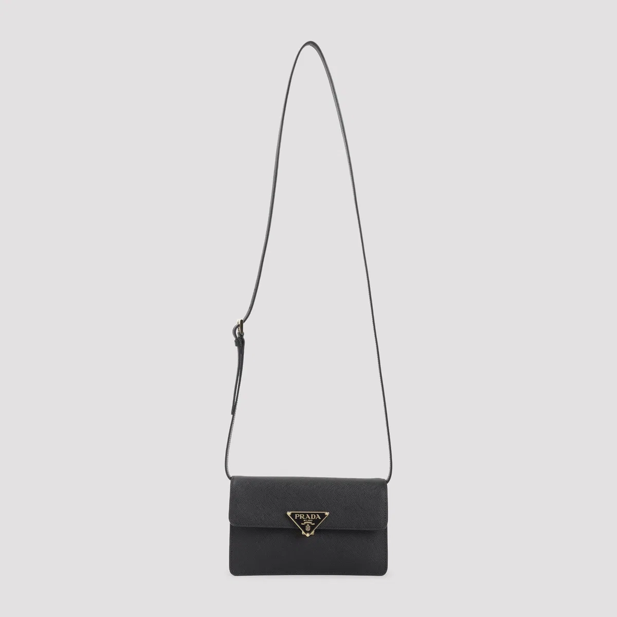 Prada Mini Bag With Triangle Logo In Saffiano 