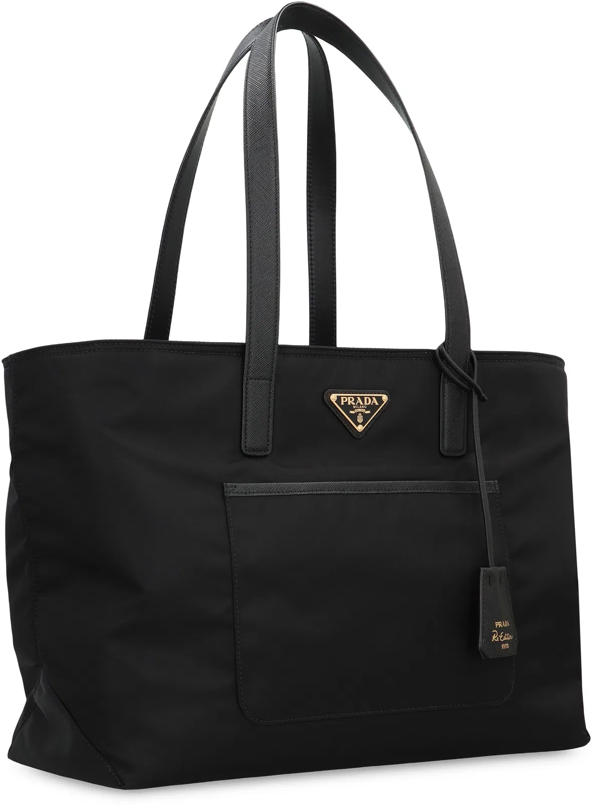 Prada Black Re-Nylon Medium Tote Bag