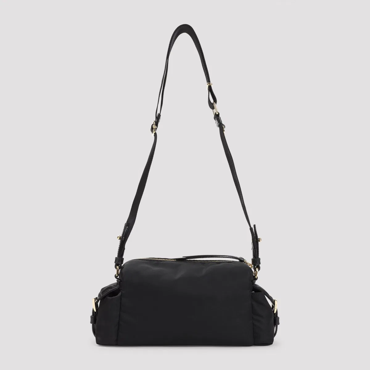 Prada Black Canvas Shoulder Bag