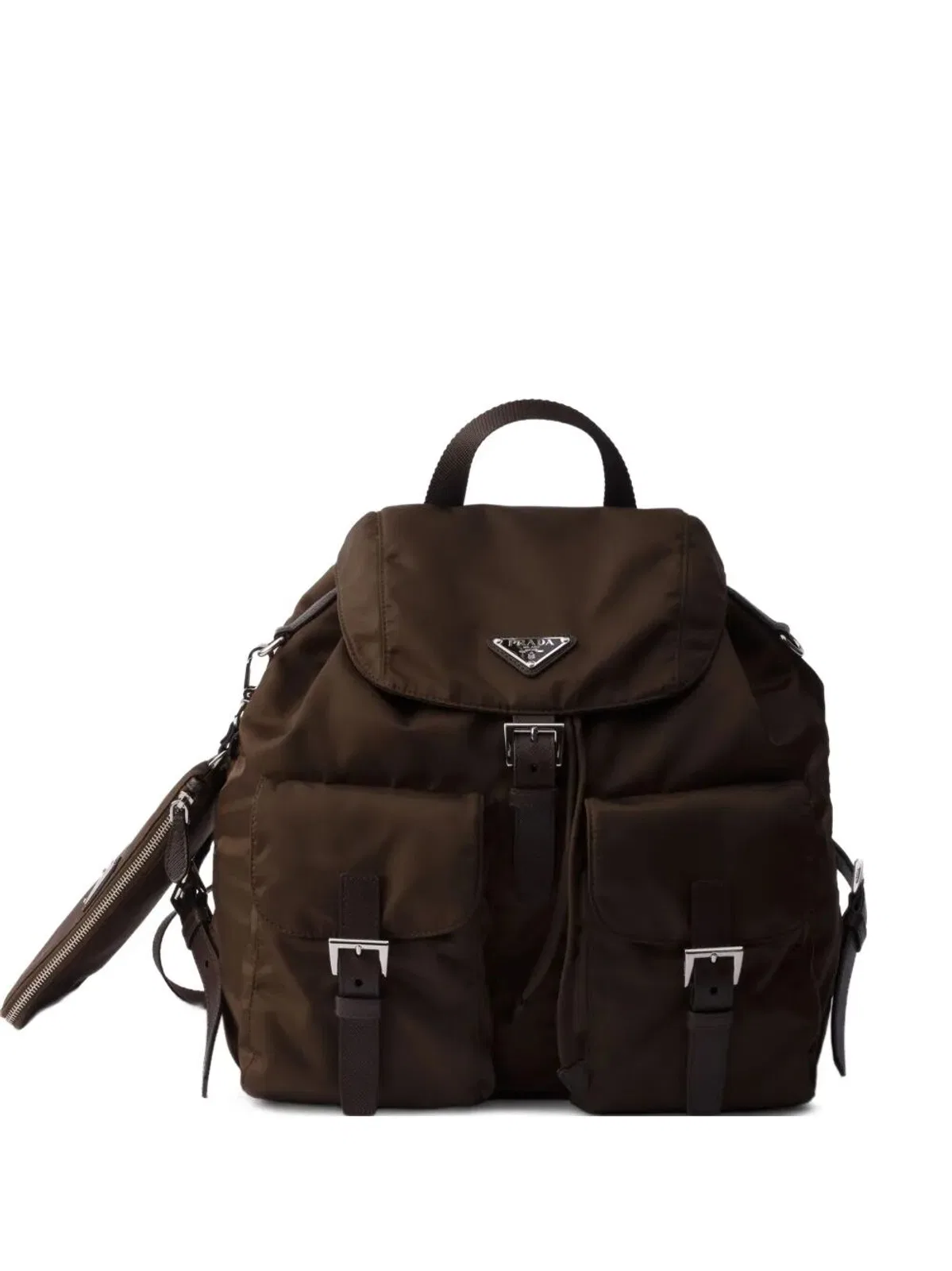 Prada Medium Re-Nylon Backpack With Pouch