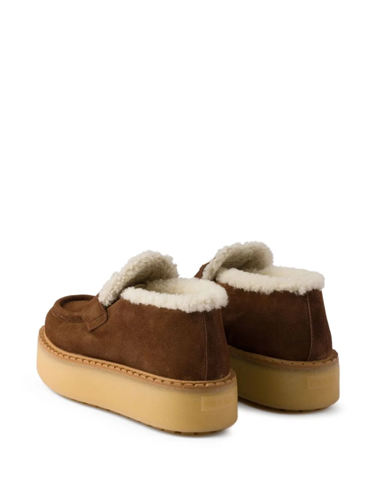 Prada Flat Shoes In Brown.