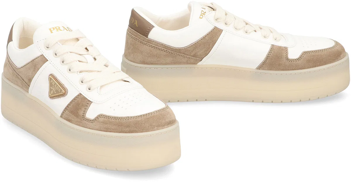 Prada Downtown Bold Nappa Leather And Suede Sn