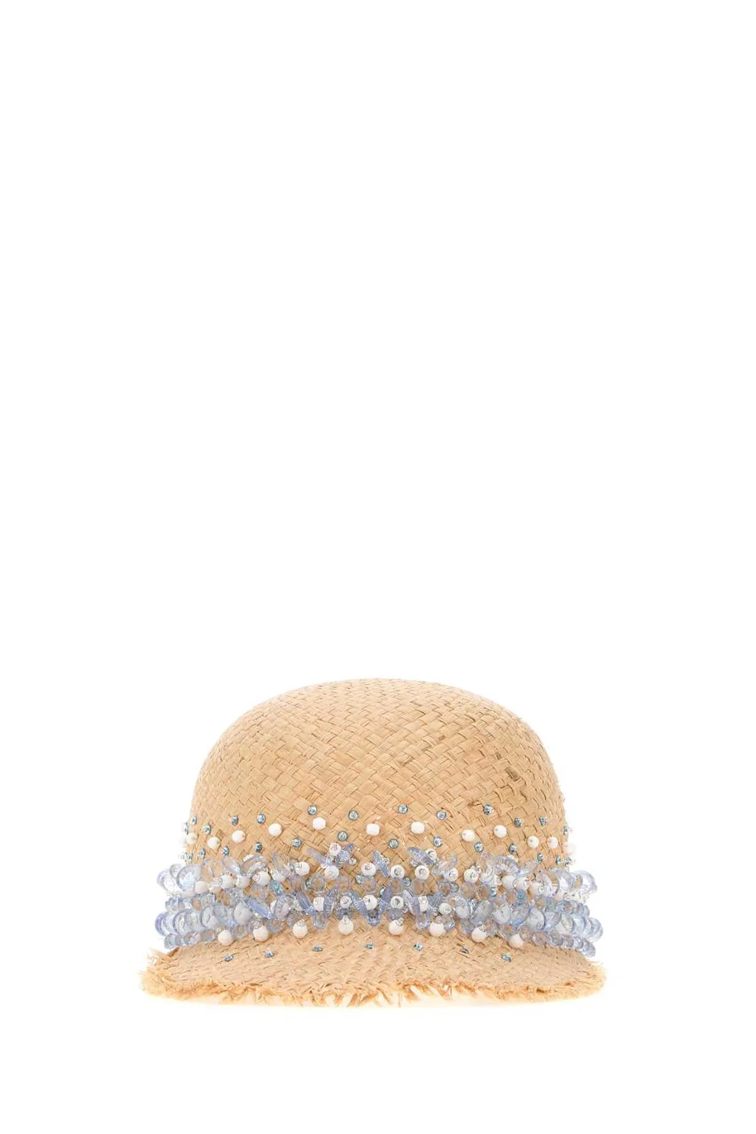Prada Rafia Baseball Cap