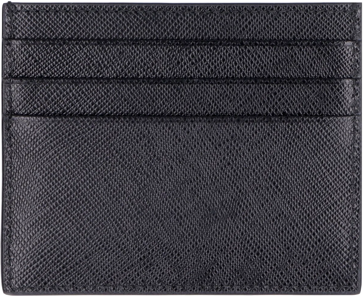 Prada Black Leather Card Holder