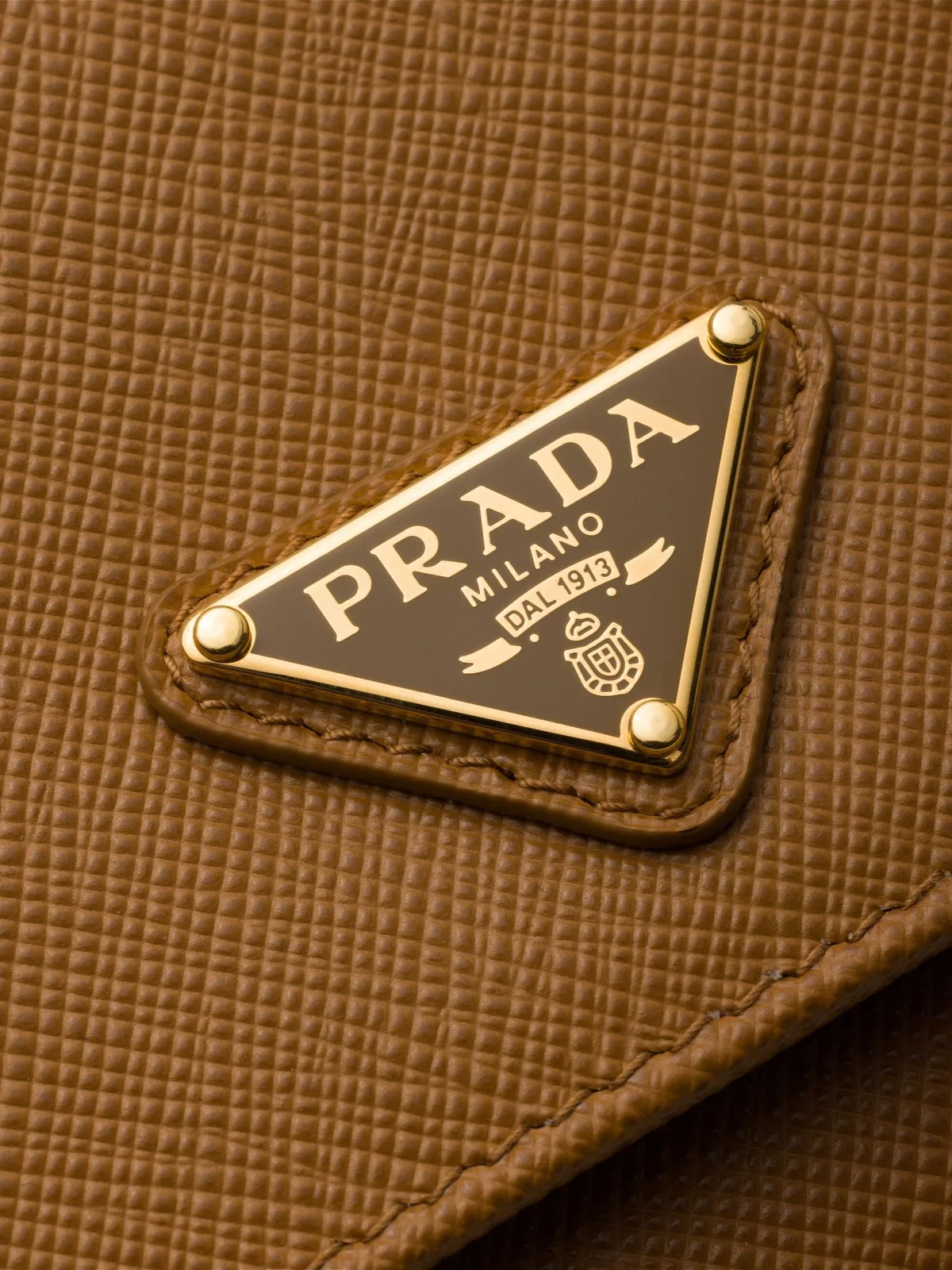 Prada Camel Leather Wallet