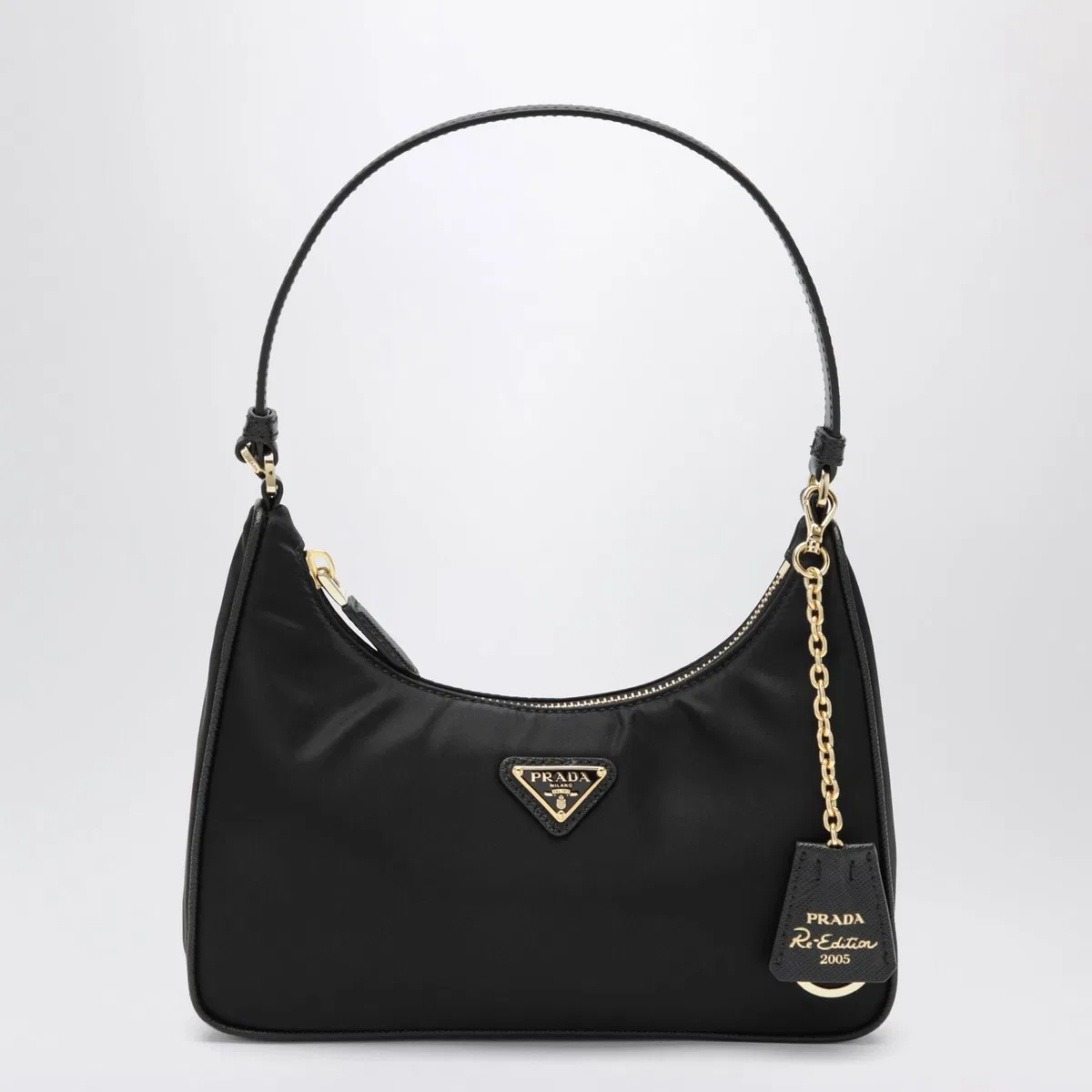 Prada Reedition 2005 Bag In Black Renylon And 