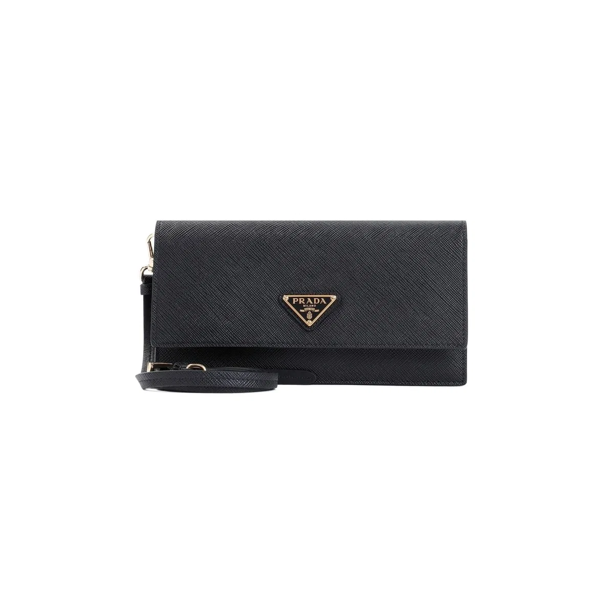 Prada Black Leather Clutch