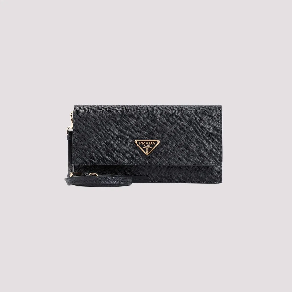 Prada Black Leather Clutch