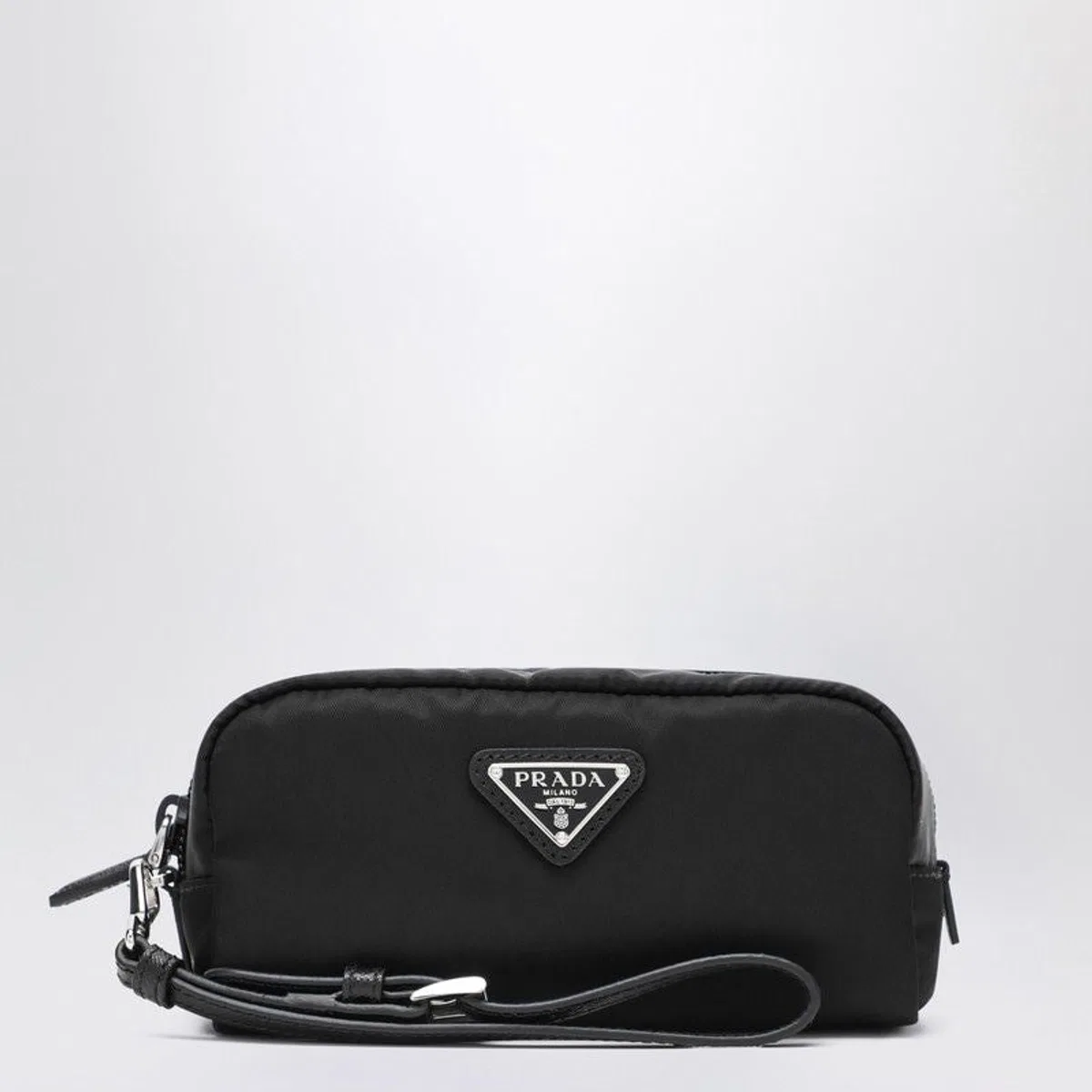 Prada Mini Triangle-Logo Makeup Bag