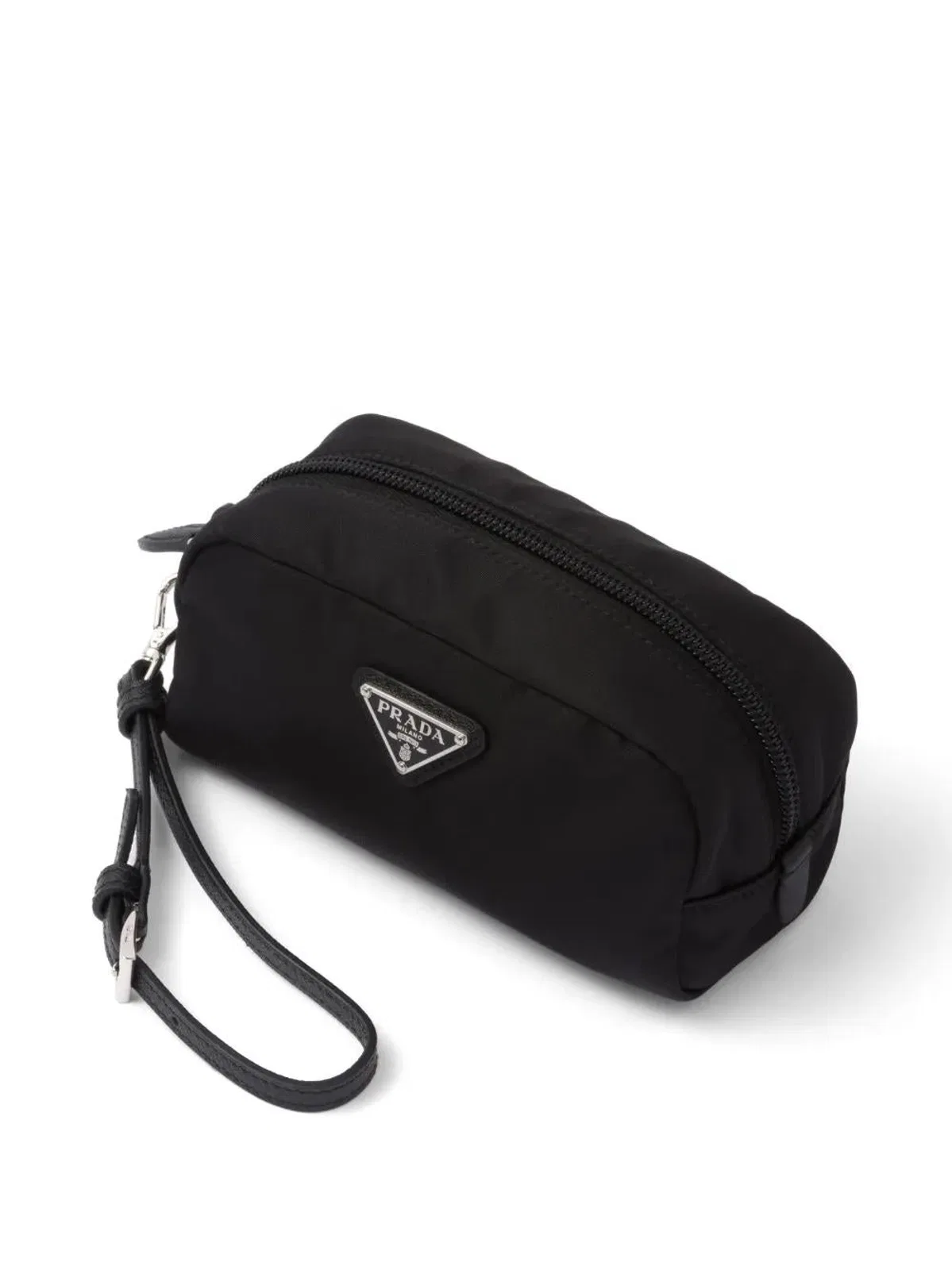 Prada Mini Triangle-Logo Makeup Bag