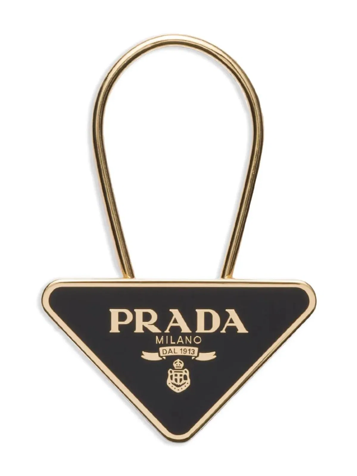 Prada Triangular Metal Charm