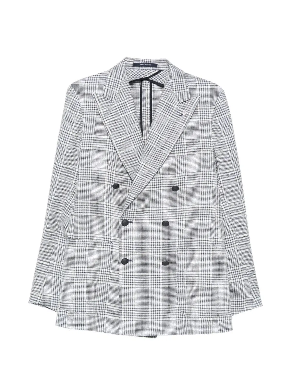 Tagliatore Double-Breasted Plaid Blazer