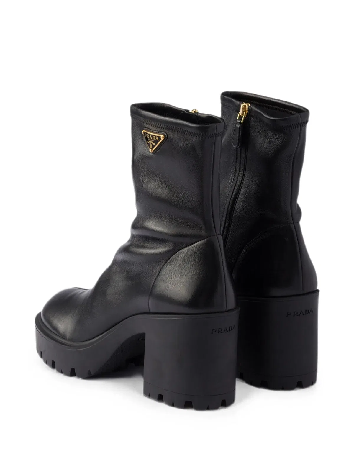 Prada Leather Ankle Boots