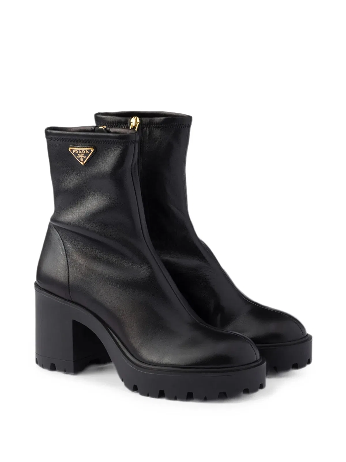 Prada Leather Ankle Boots