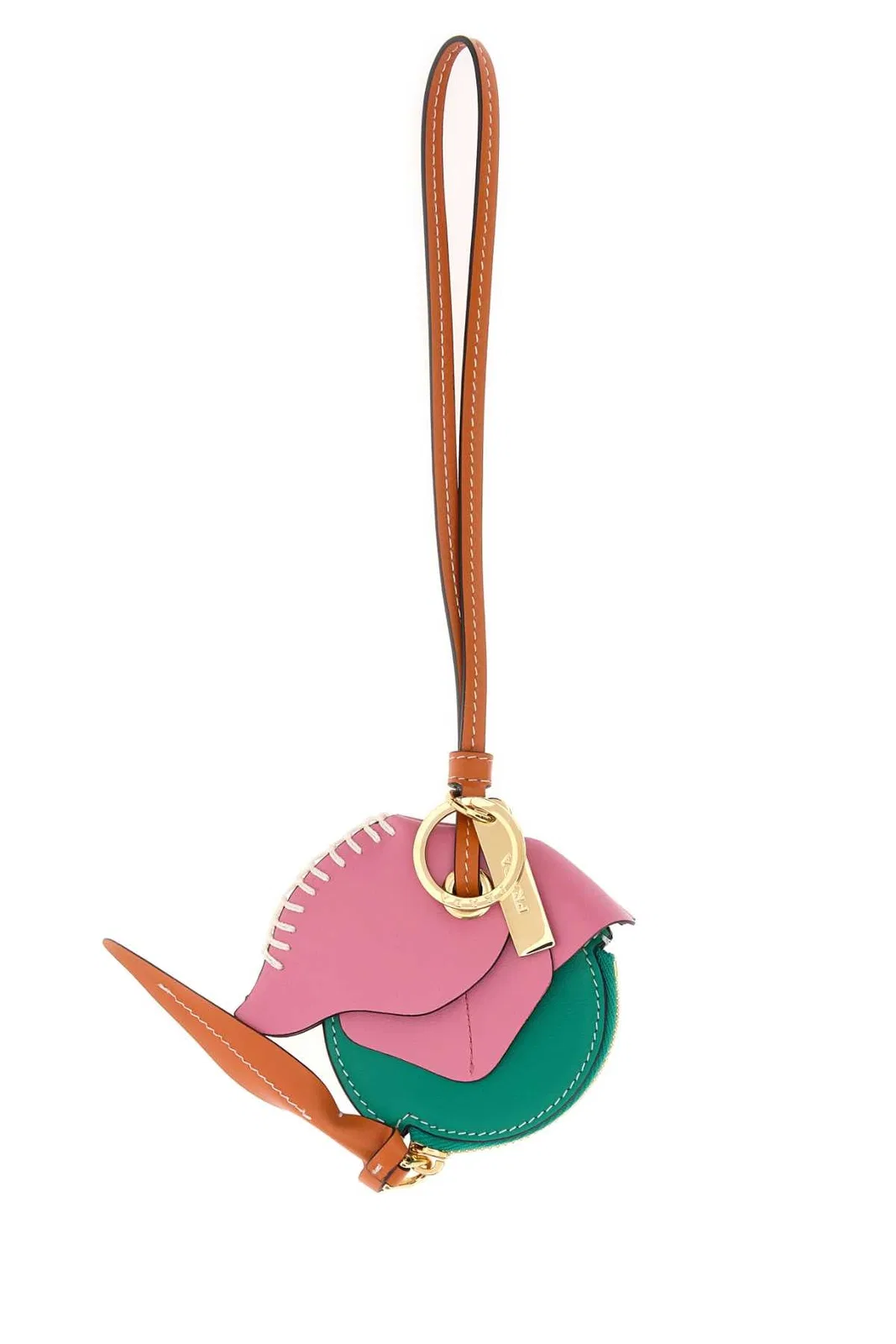 Prada Multicolor Leather Keyring