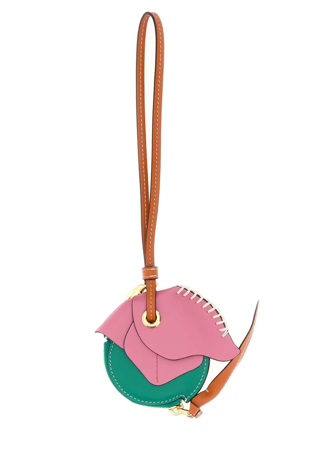 Prada Multicolor Leather Keyring