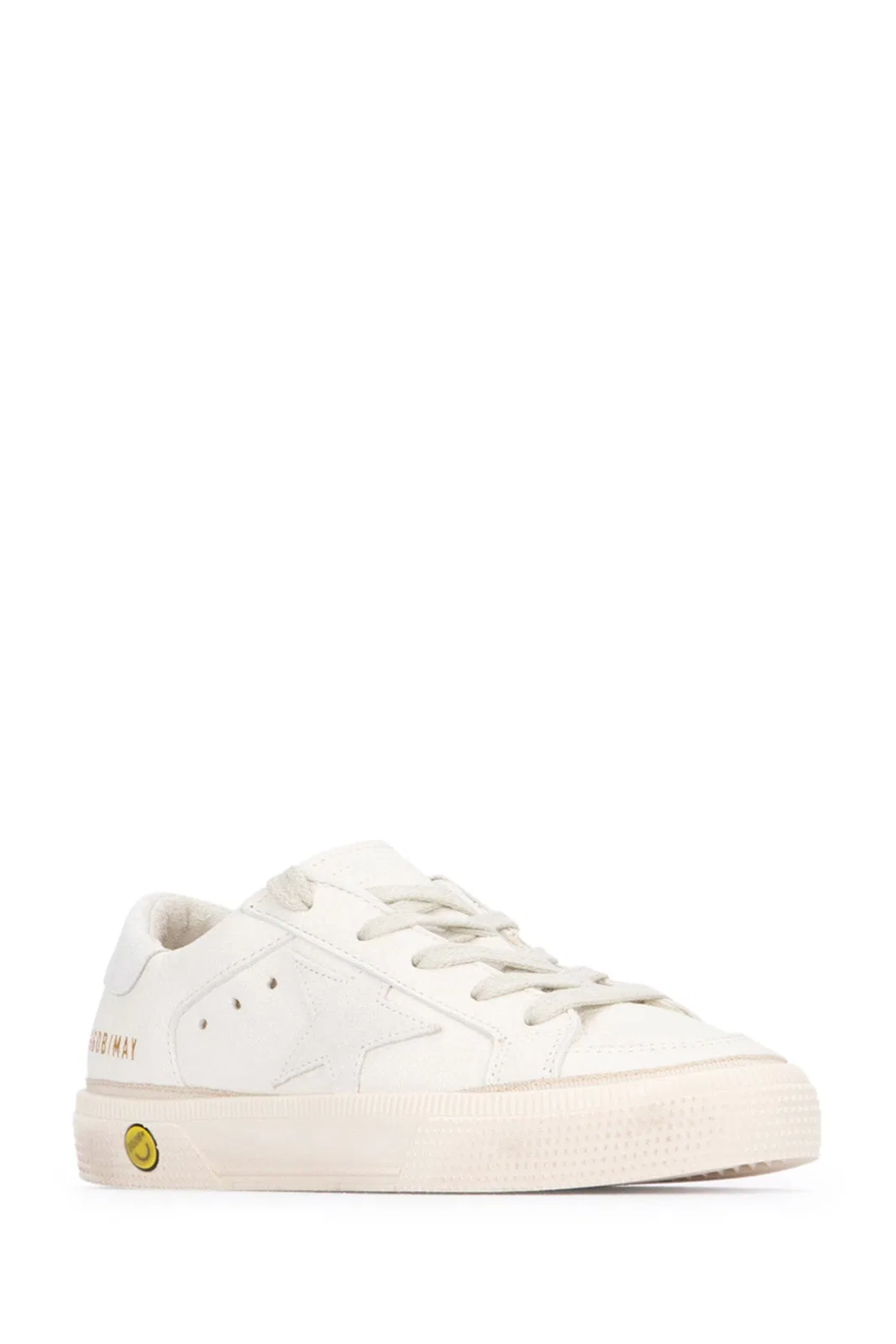 Golden Goose Kids May Nappa Upper Suede Star And Heel