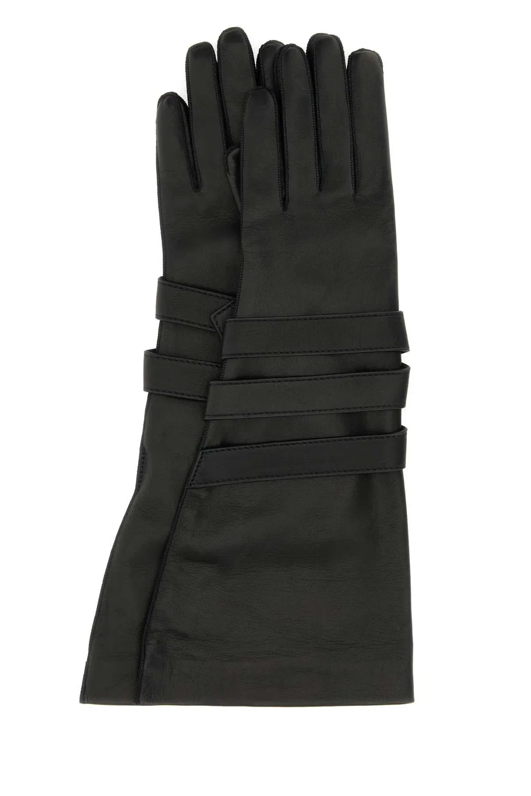 Saint Laurent Aviator Gloves With Straps And