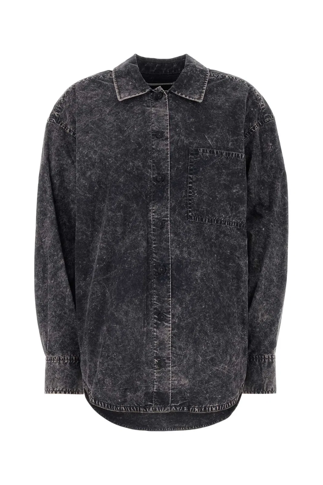 T by Alexander Wang Oversized Shirt With Patch Pocket