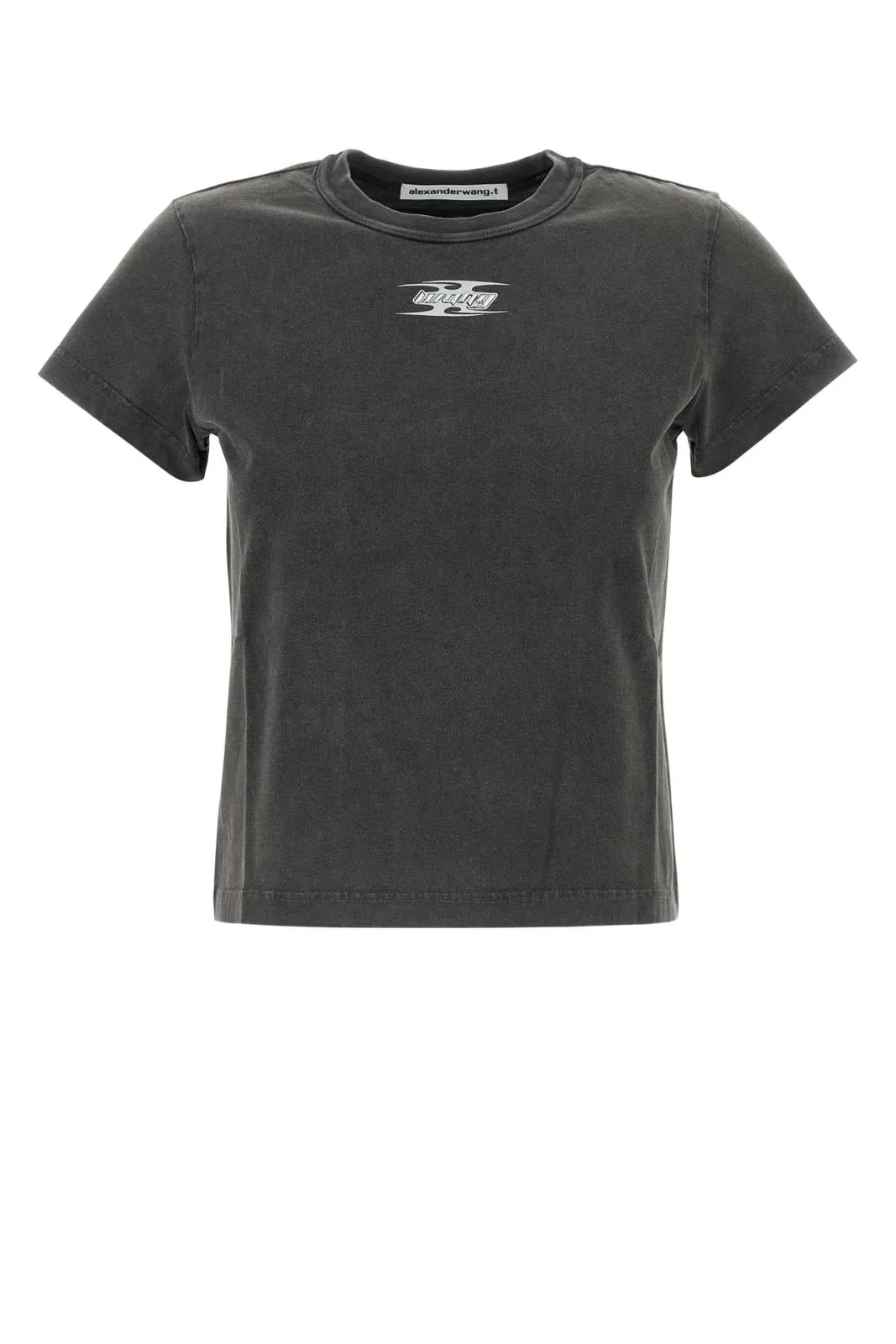 T by Alexander Wang Shrunken Tee With Blade Logo