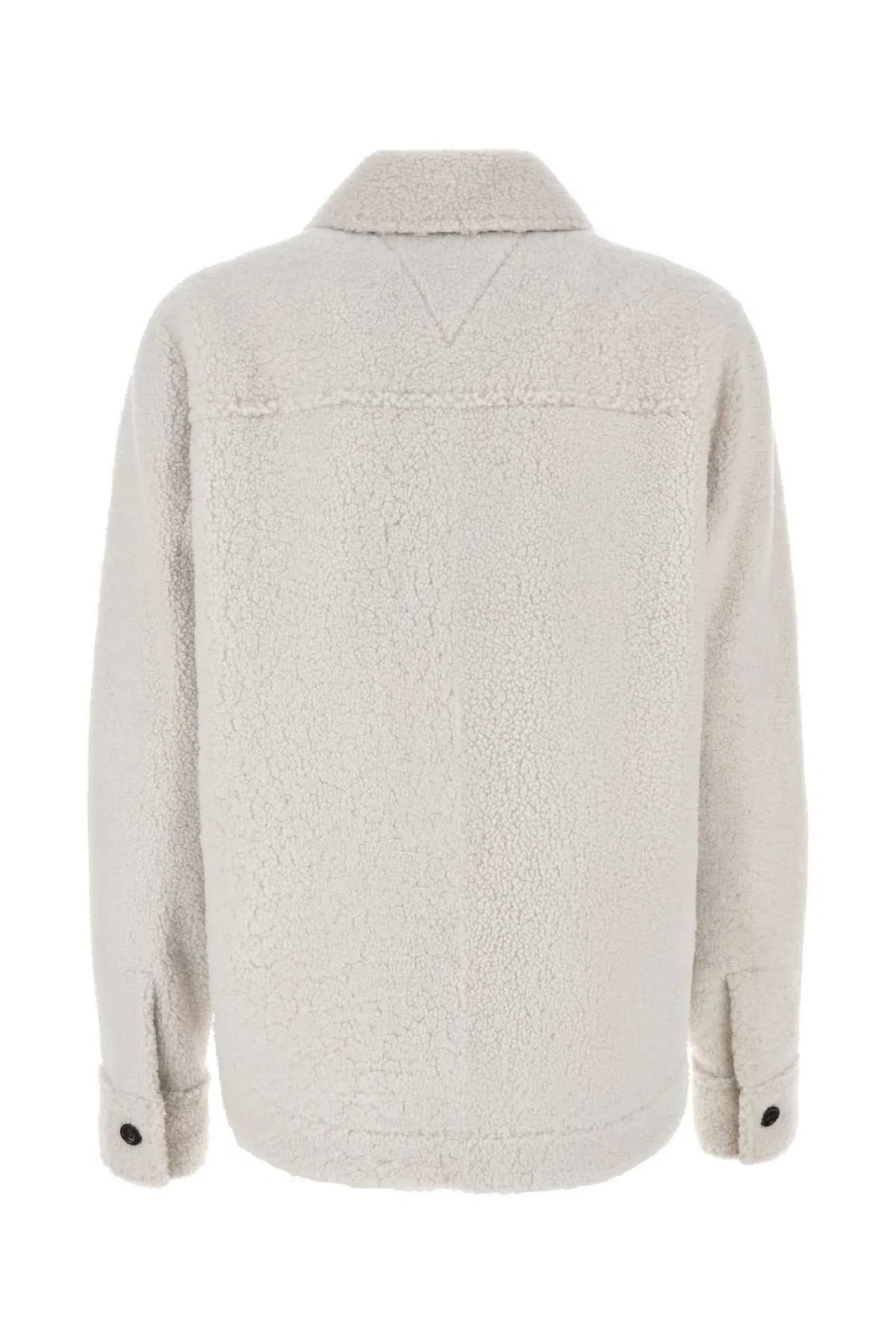 Bottega Veneta Over Shirt Shearling Bianco