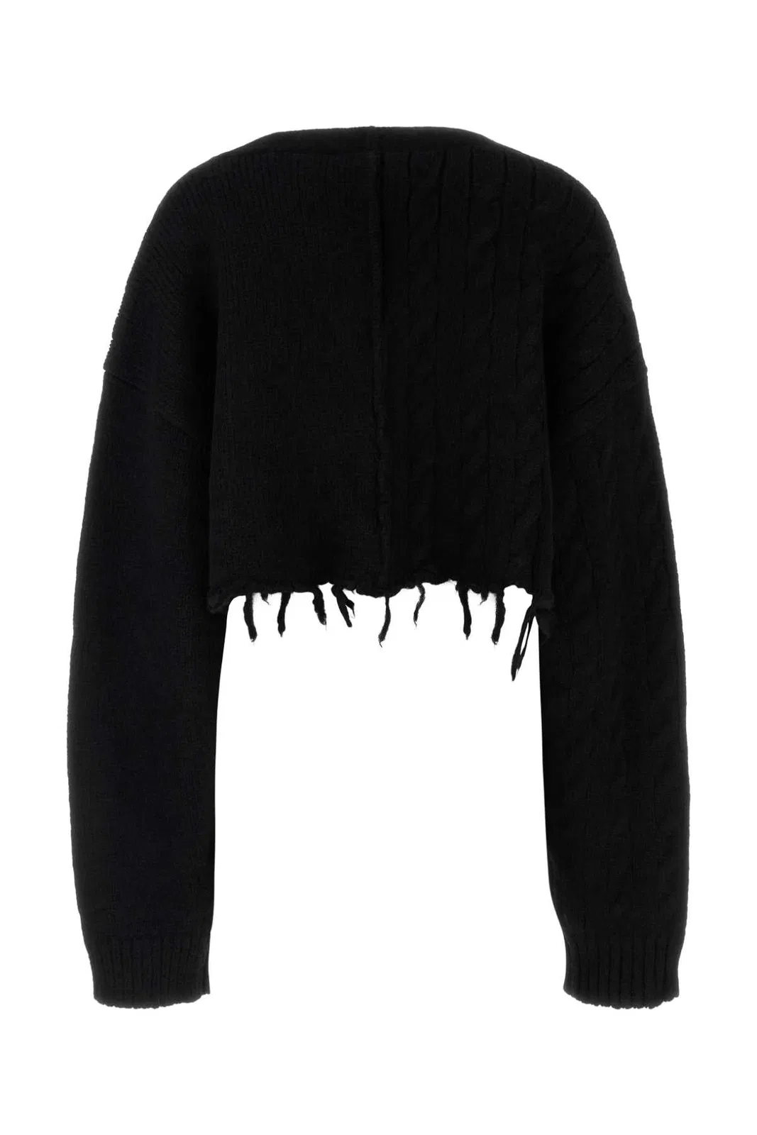 Vetements Split Cropped Cardigan