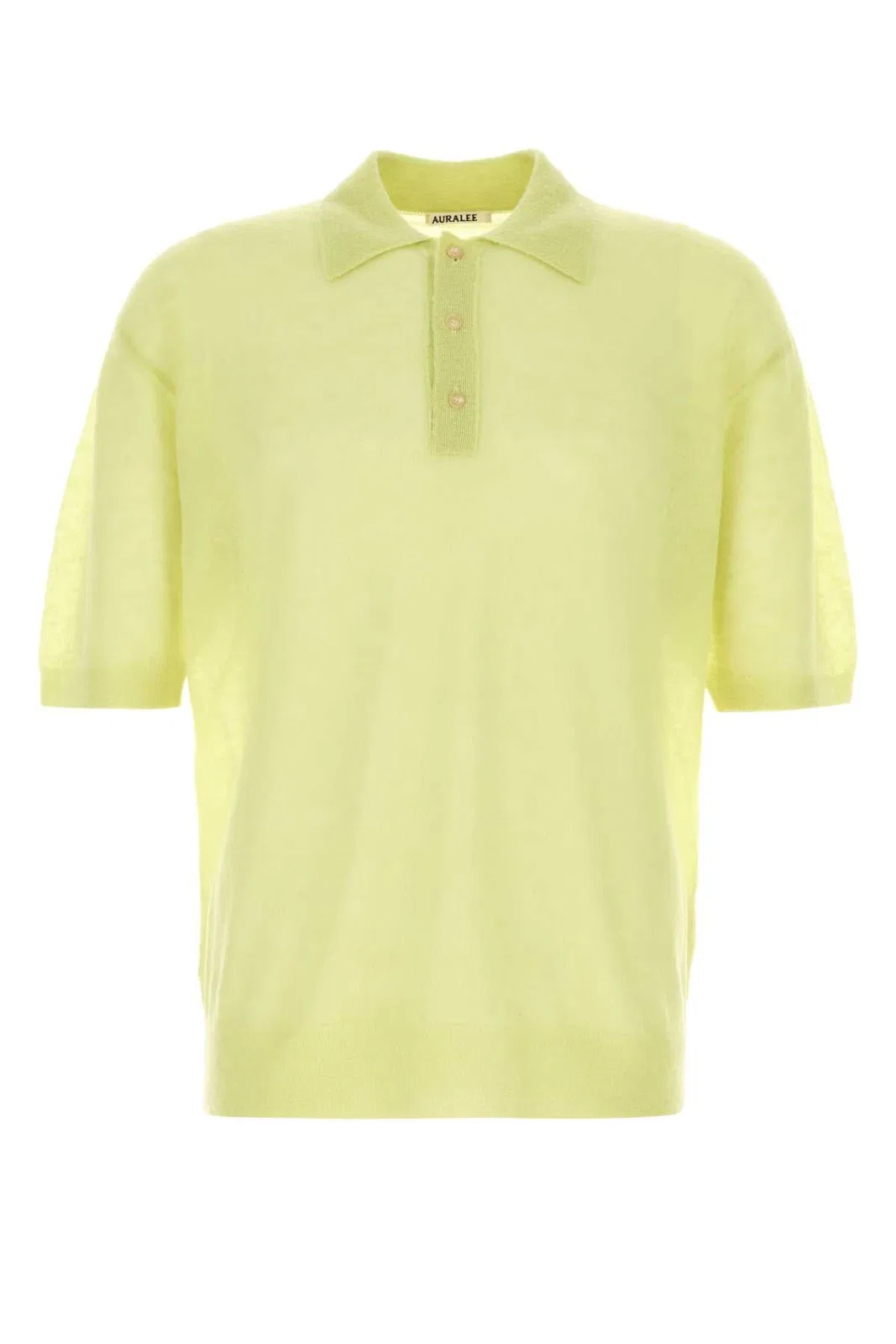 Auralee Kid Mohair Sheer Knit Polo
