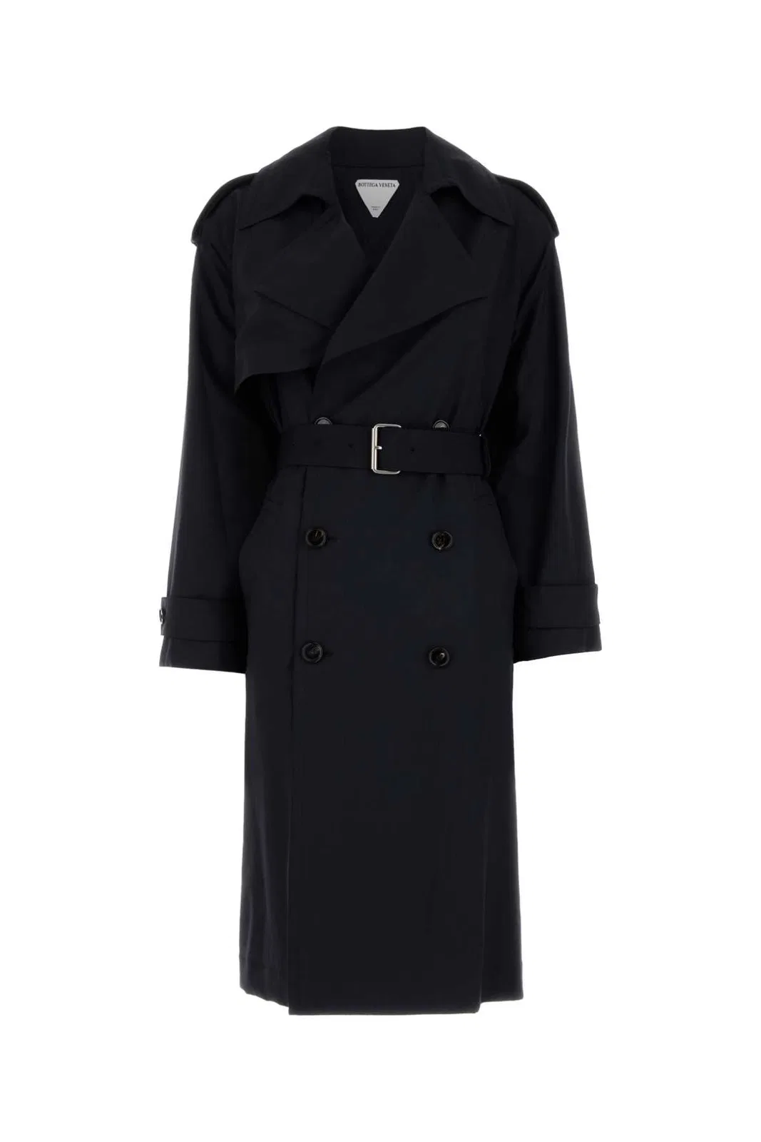 Bottega Veneta Fine Wool Belted Trench Coat