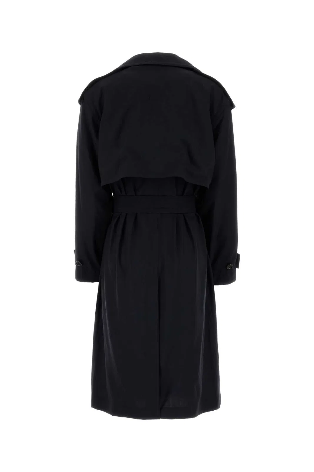 Bottega Veneta Fine Wool Belted Trench Coat