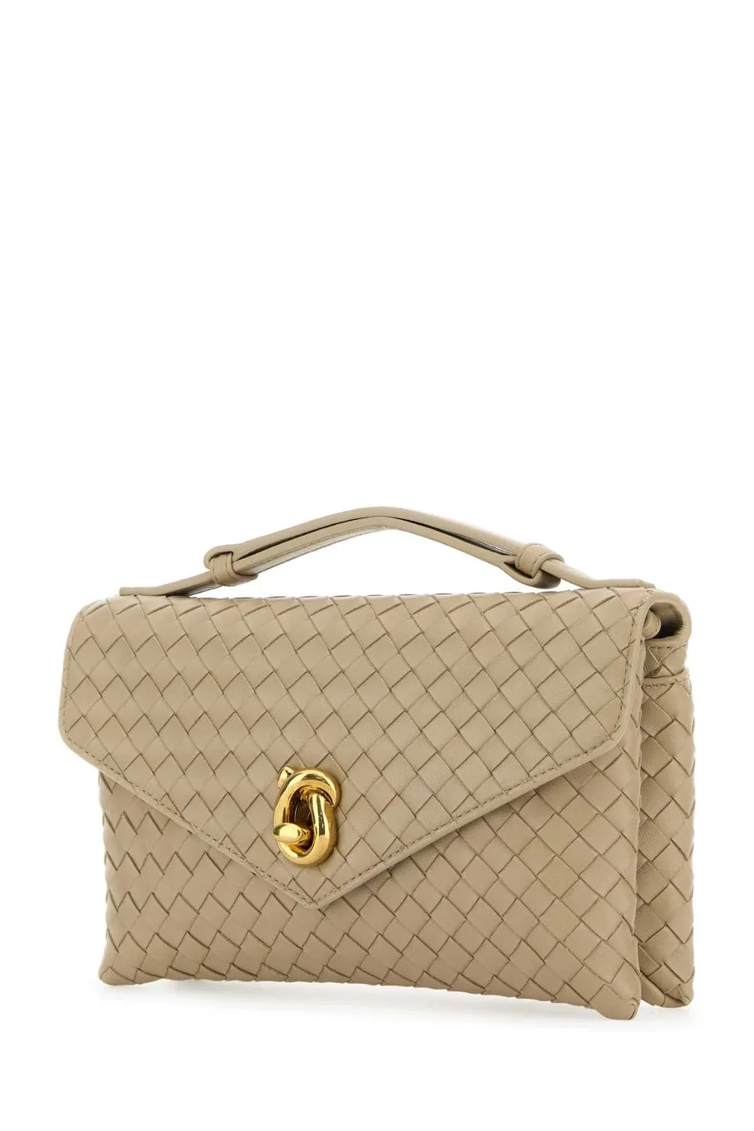 Bottega Veneta Knot Lock Nuova Clutch Intreccio