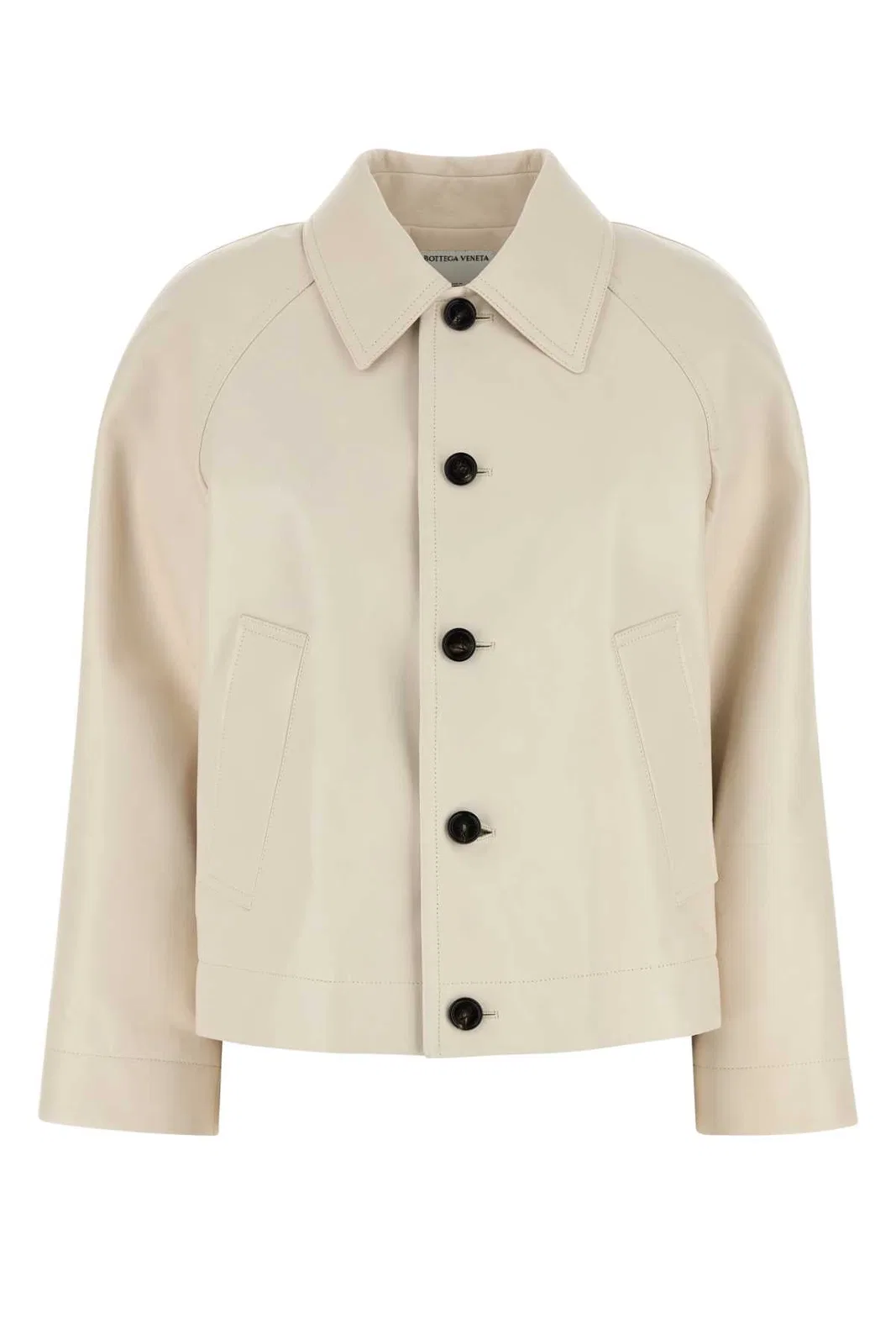 Bottega Veneta Giacca Pelle Bianca