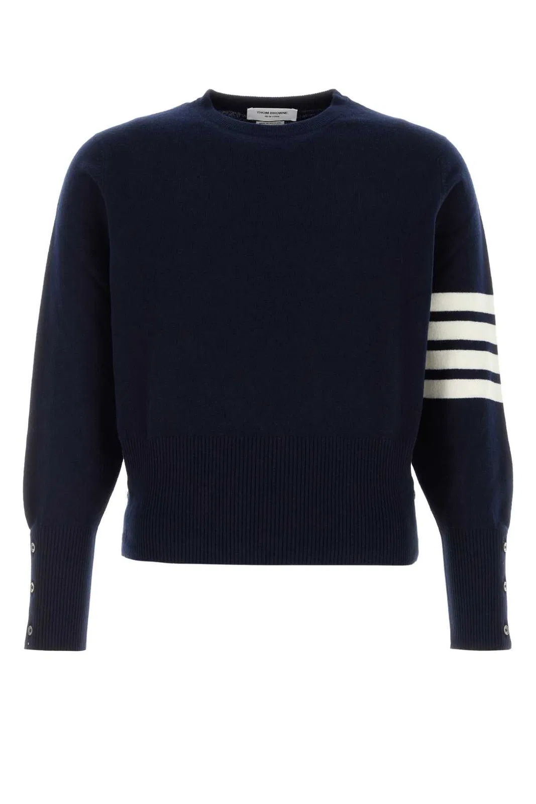 Thom Browne Classic Crewneck Short Pullover W/ White