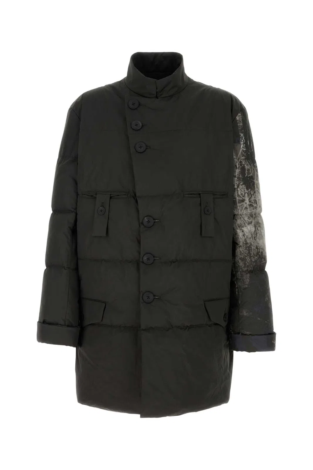 Yohji Yamamoto Horizontal Padded Long Jacket Pt