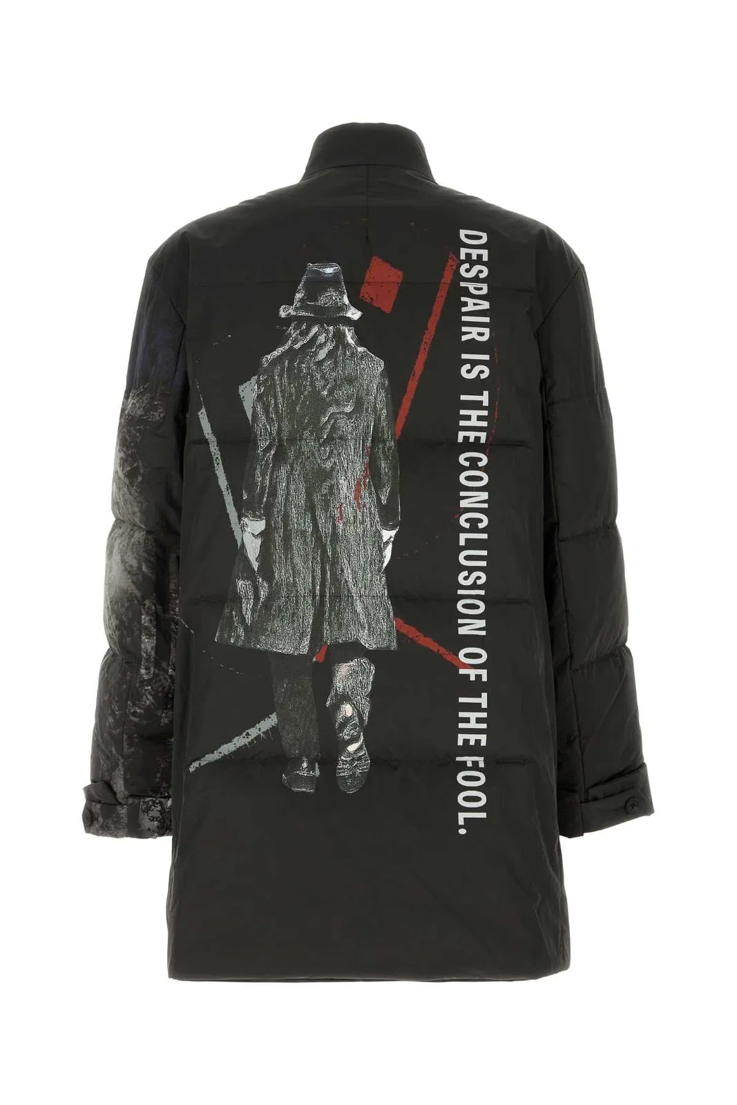 Yohji Yamamoto Horizontal Padded Long Jacket Pt