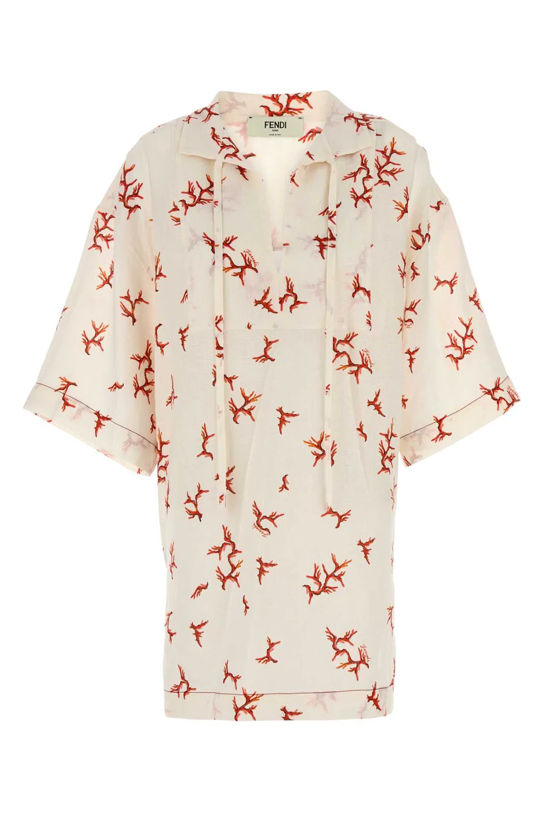 Fendi Kaftano Coral Linen