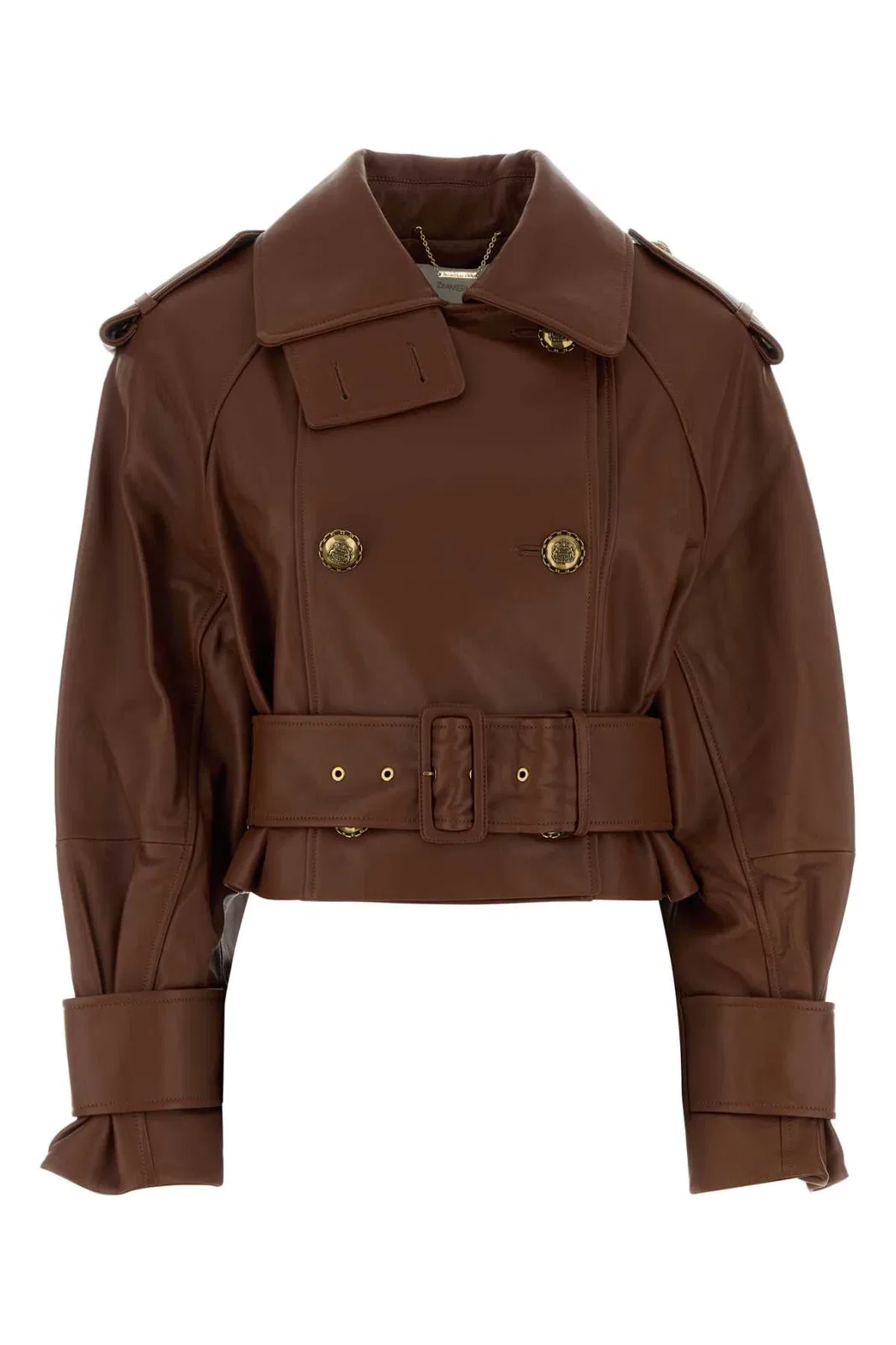 Zimmermann Hypnotic Leather Crop Trench