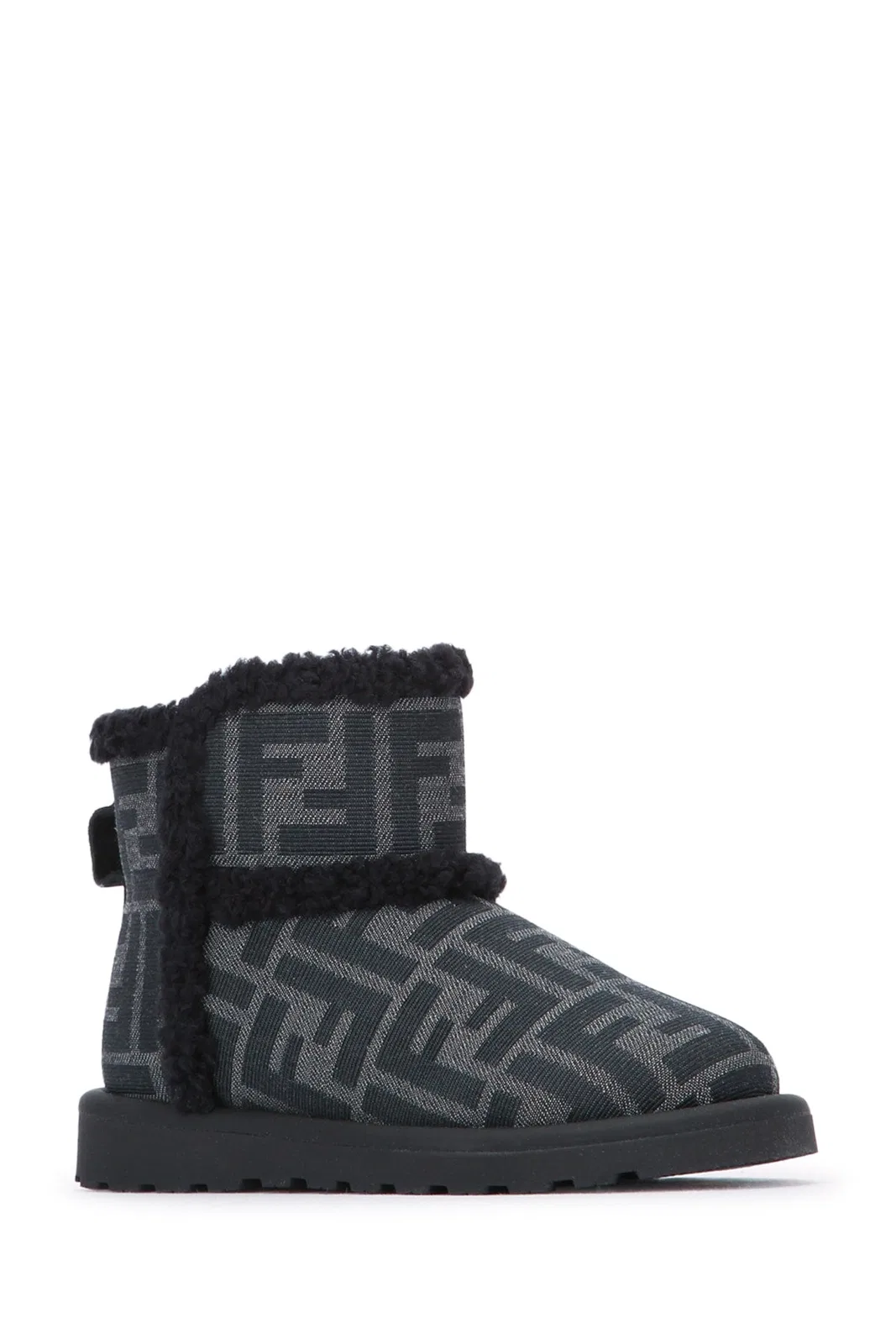 Fendi Kids Bootie Tessuto Jacquard Ff