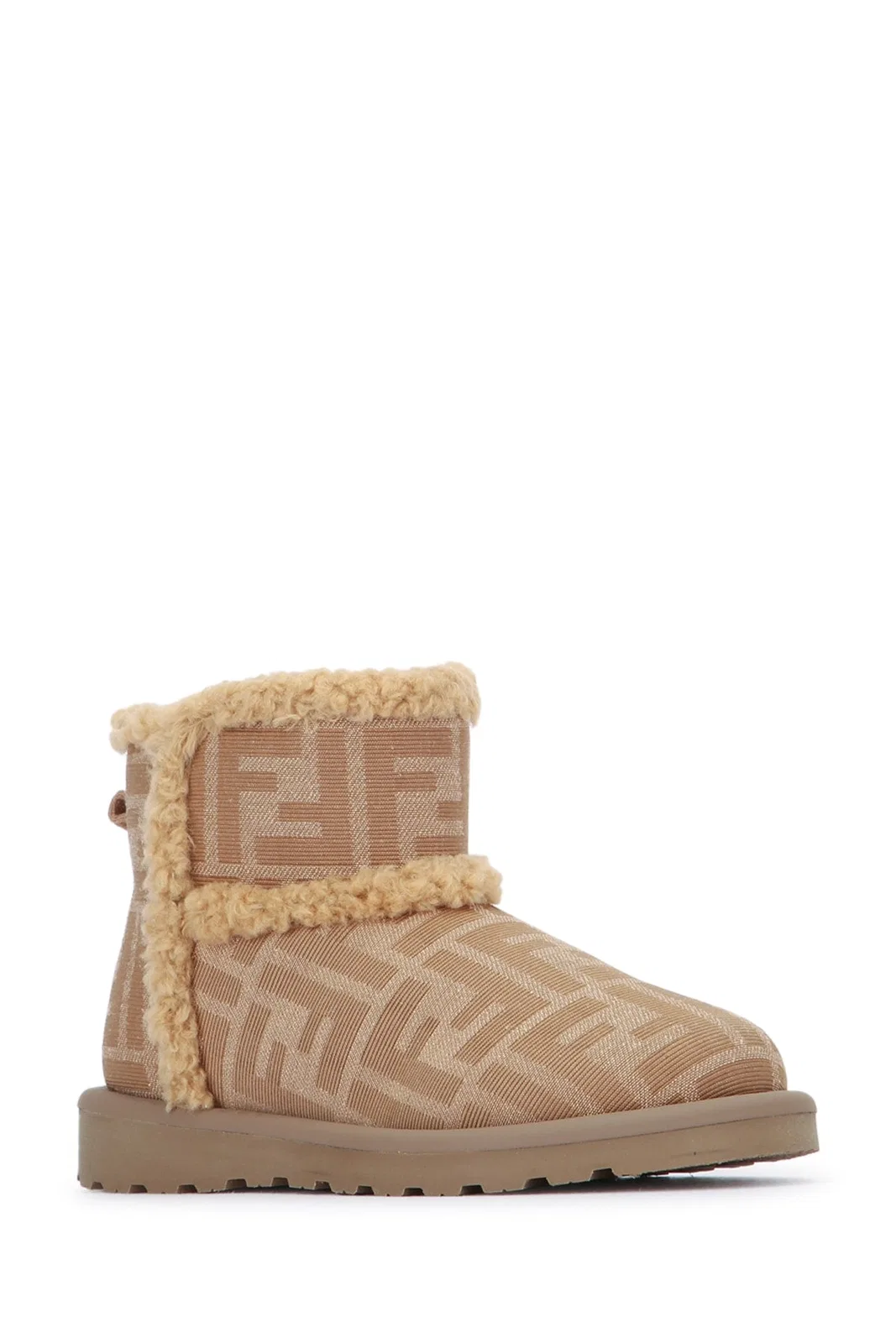 Fendi Kids Bootie Tessuto Jacquard Ff